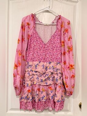 For Love Bell Pink Floral Dress